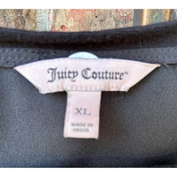 Juicy Couture Women's XL Black Sleeveless Top With Embellished Sequin Designs‎ - Picture 4 of 7